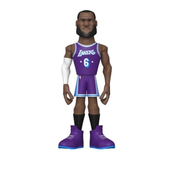 💋 New Funko Gold NBA Premium Vinyl Figure 5”T and Basketball Card LeBron James - Picture 7 of 10